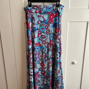 LulaRoe maxi floral skirt size large